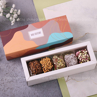 Ассорти макаронс в глазури 5 шт