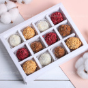 Набор шоколадных трюфелей ручной работы 12 шт Набор шоколадных трюфелей ручной работы 12 шт