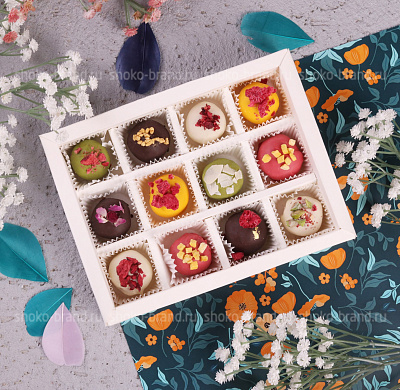 Набор трюфелей фруктовое ассорти 12 шт