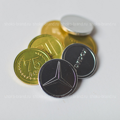 Шоколадные подарочные монеты