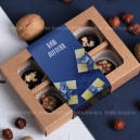 Набор шоколадных конфет ручной работы 6 шт, крафт