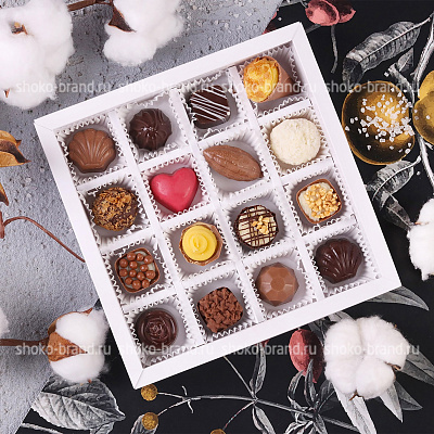 Набор корпусных конфет и трюфелей ручной работы 16 шт