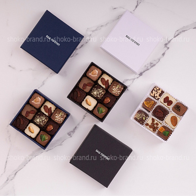 Ассорти квадратных конфет 9 шт