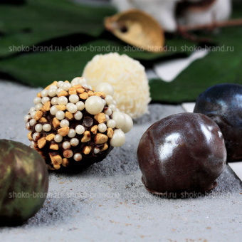 Набор шоколадных трюфелей ручной работы 12 шт