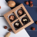 Набор шоколадных конфет ручной работы 4 шт