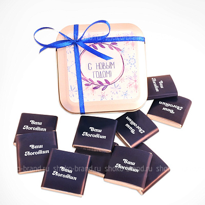 Шоколадки в металлической коробке