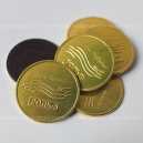 Шоколадные медали с логотипом компании